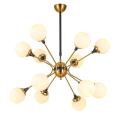 Nordic gold glass ball  chandelier pendant hanging light for livingroom